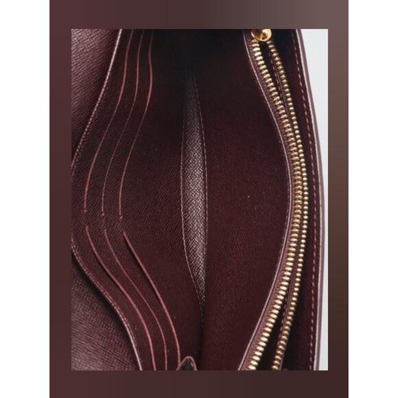 Louis Vuitton Red Sepia LV Monogram Idylle Canvas Sarah Wallet - Picture 5 of 10